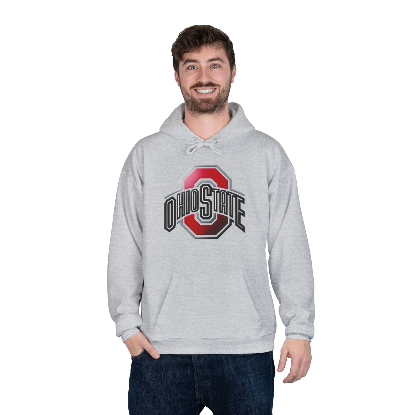 Buckeyes Unisex EcoSmart Pullover Hoodie, Sports Fan Gift, College Hoodie