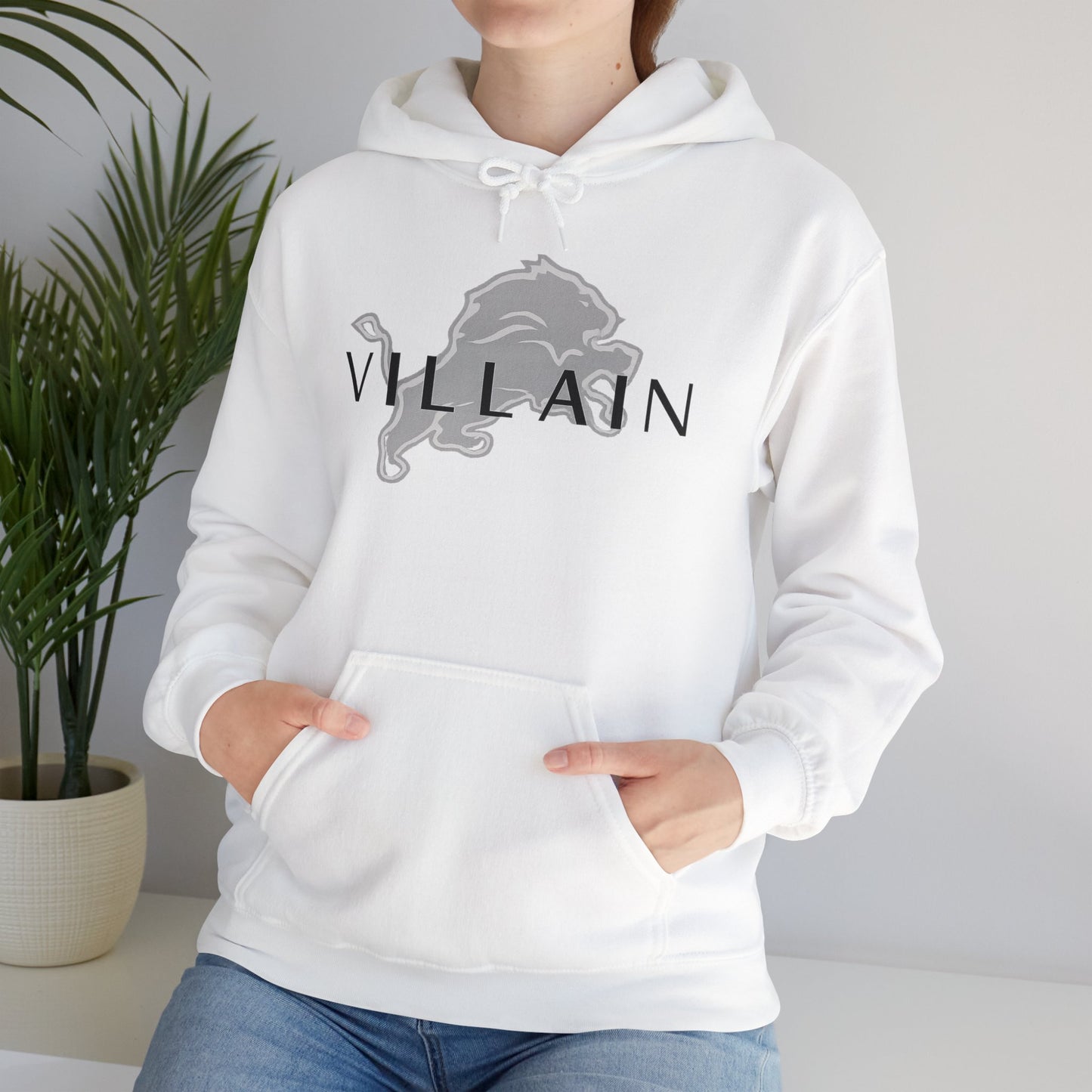 Villain Unisex Heavy Blend Hoodie, Cozy Streetwear, Casual Fashion, Gift for Gamers, Unique Graphic Sweatshirt