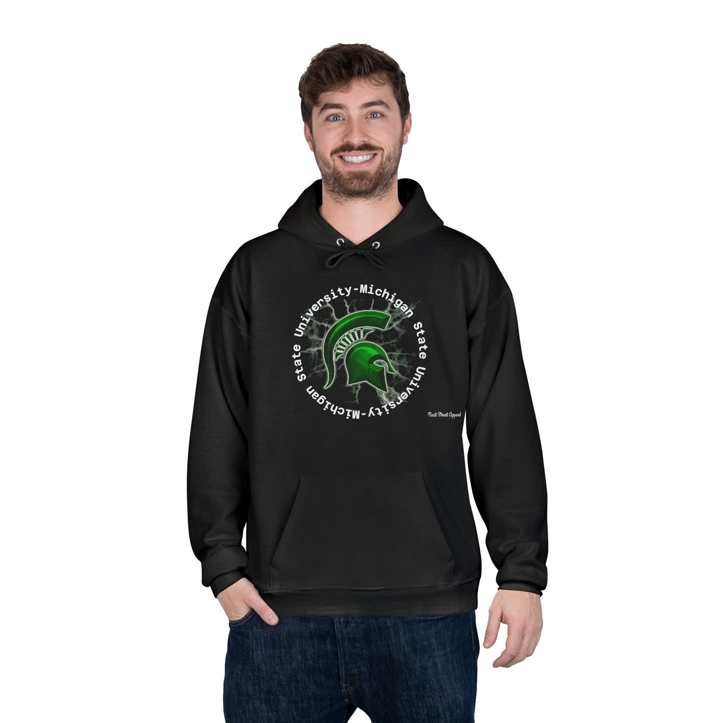 Spartan Spirit Eco-Smart Hoodie, College Sweatshirt, Unisex Pullover, Campus Gear, Game Day Apparel, School Pride Gift