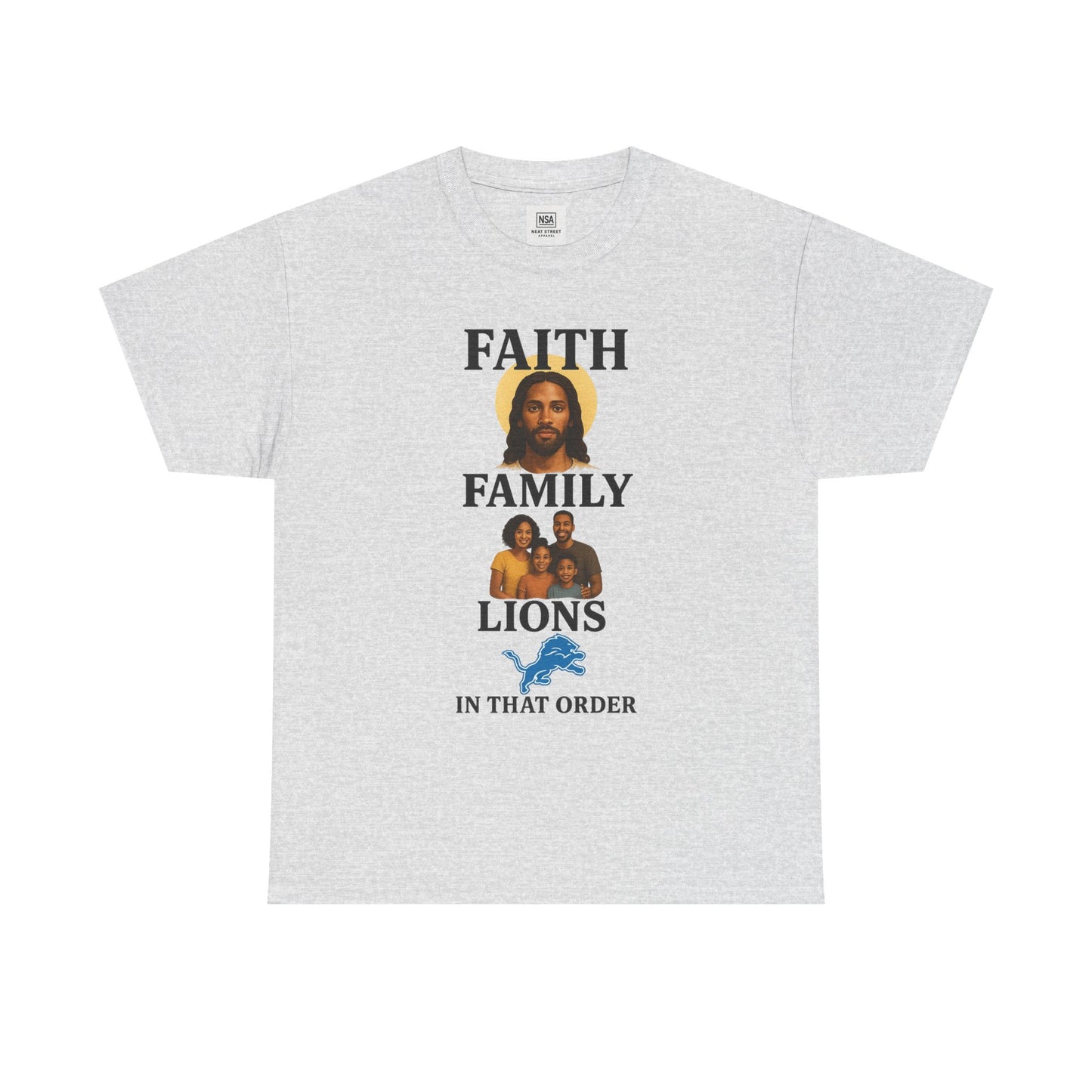 Faith Family Lions Unisex Heavy Cotton Tee