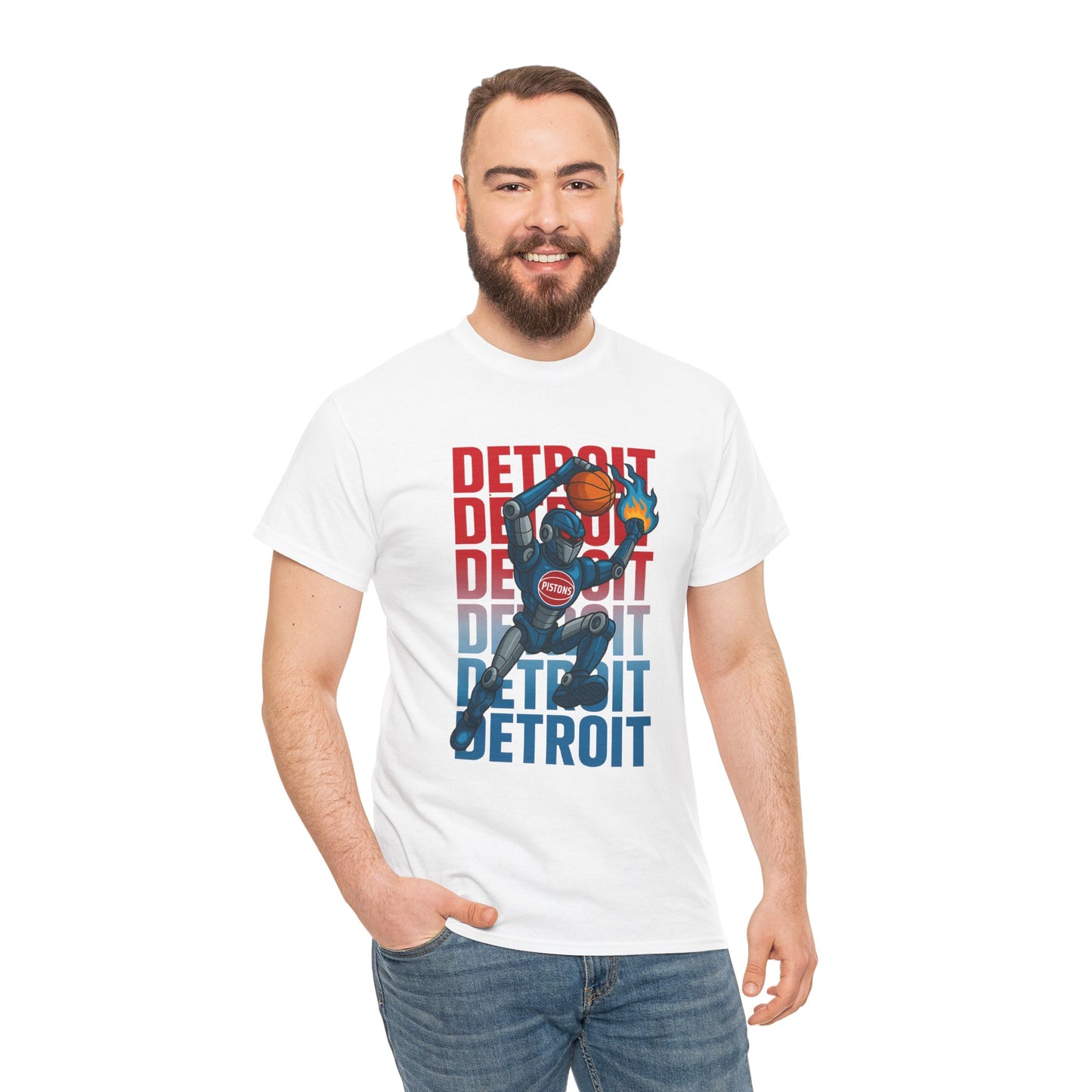 Detroit Basketball Neat Street Graphic Tee