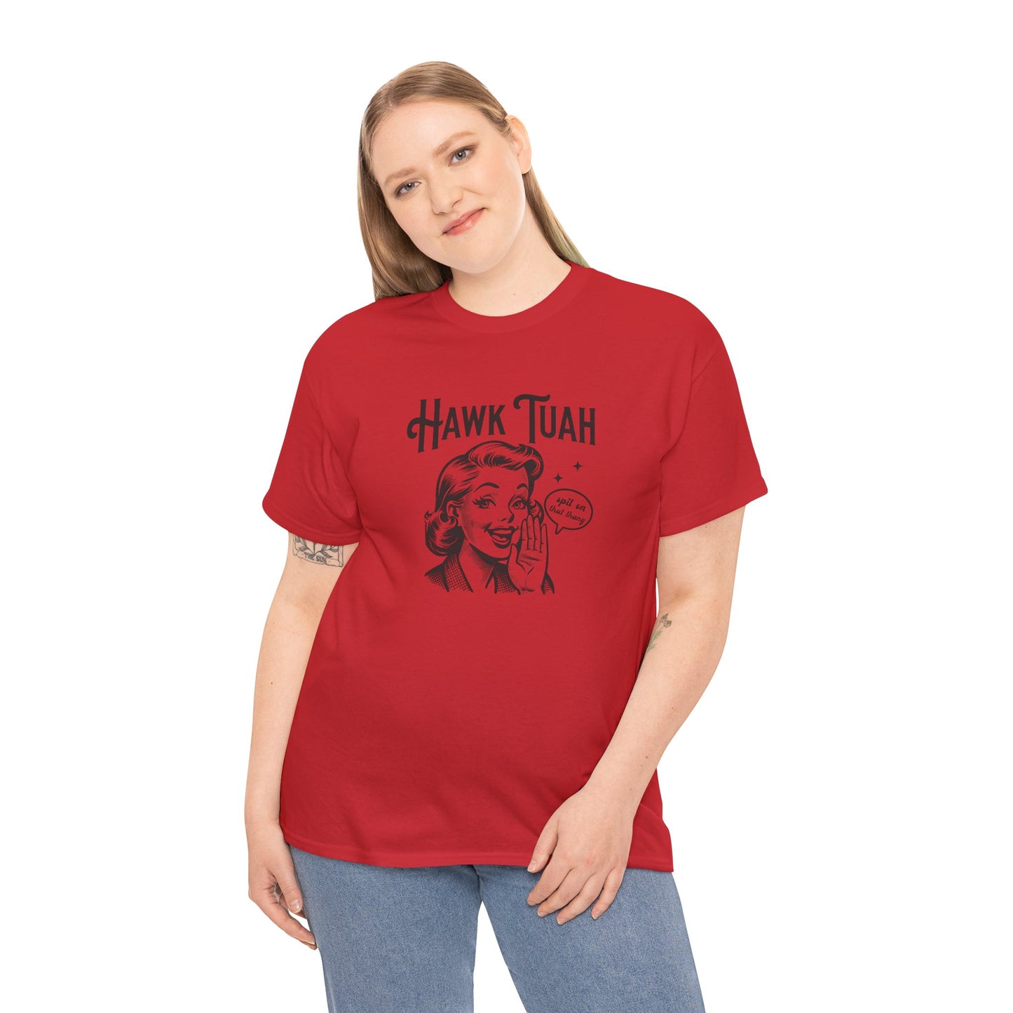 Hawk Tuah Funny Graphic Tee