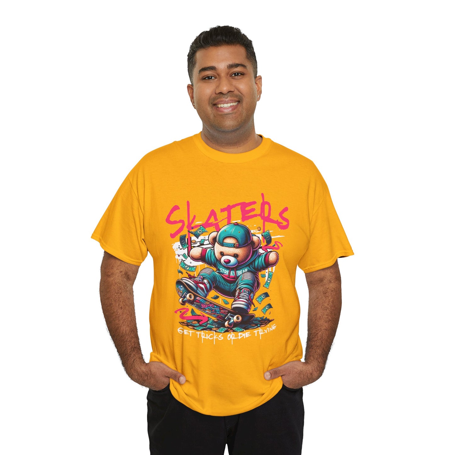 Skater Bear T-Shirt Cool Graphic Tee