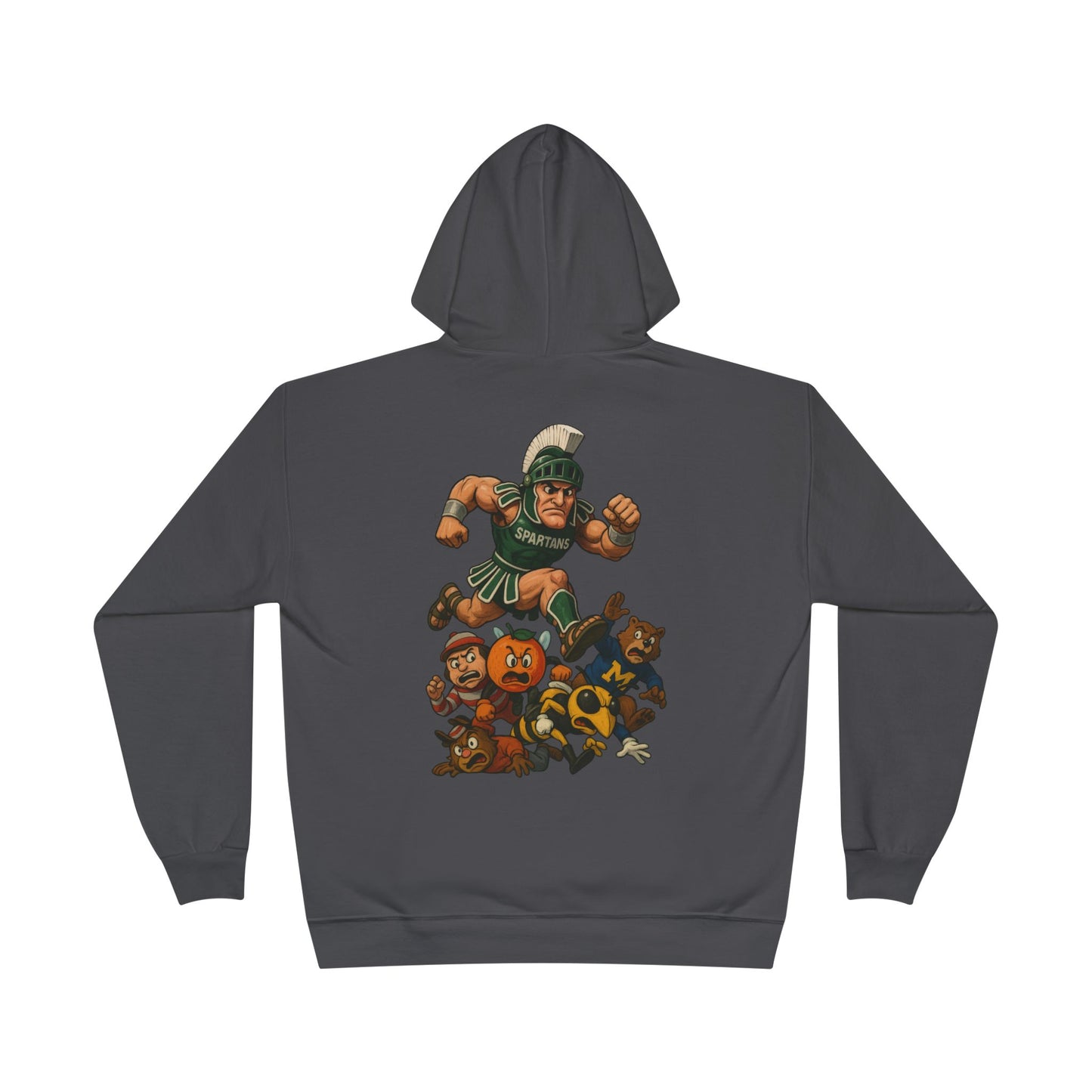 Spartan Spirit Eco-Smart Hoodie, College Sweatshirt, Unisex Pullover, Campus Gear, Game Day Apparel, School Pride Gift