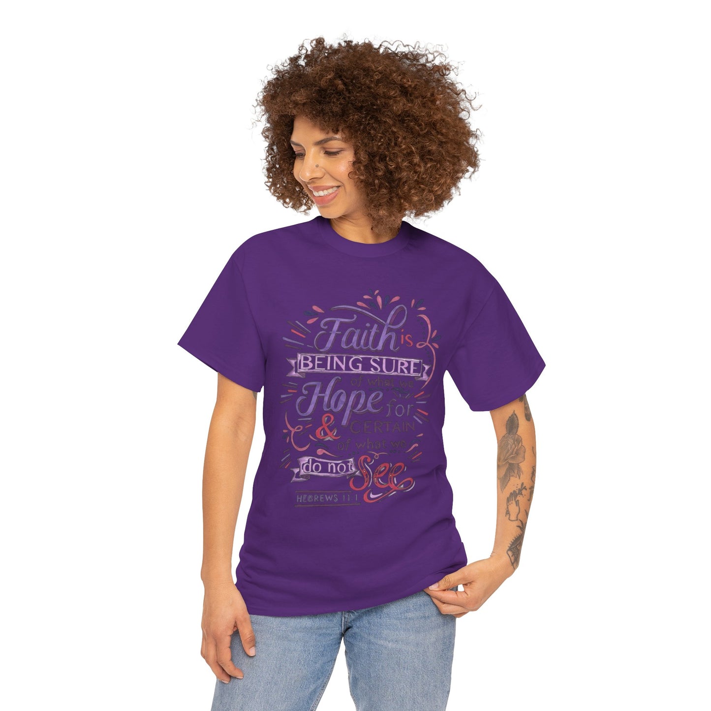 Inspirational Faith & Hope Unisex Cotton T-shirt