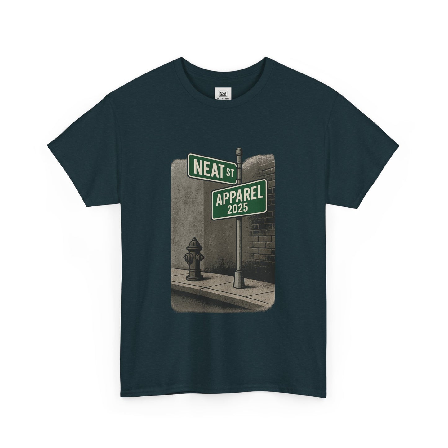 Vintage Neat Street Unisex Heavy Cotton Tee