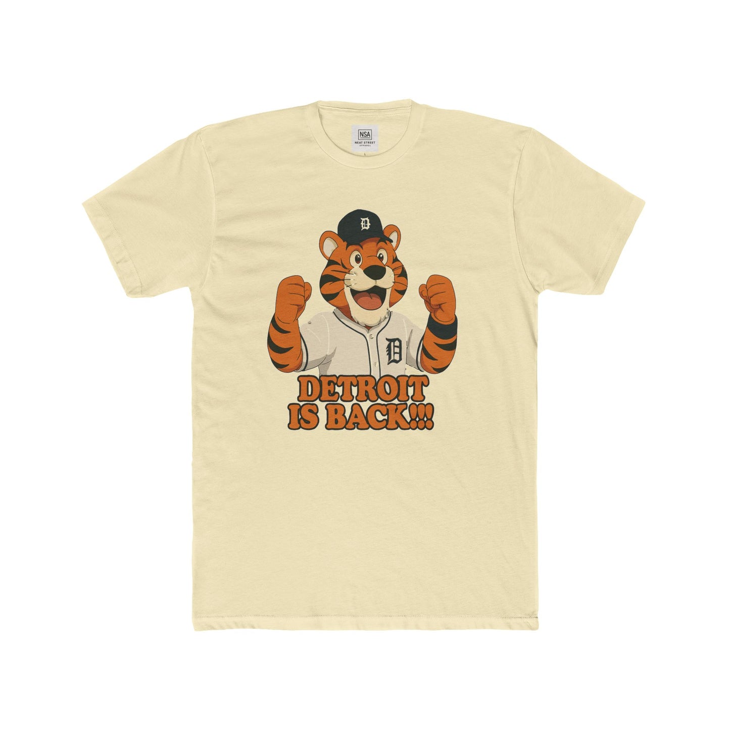 Detroit Is Back!!! Unisex Cotton Crew Tee - Perfect for Sports Fans
