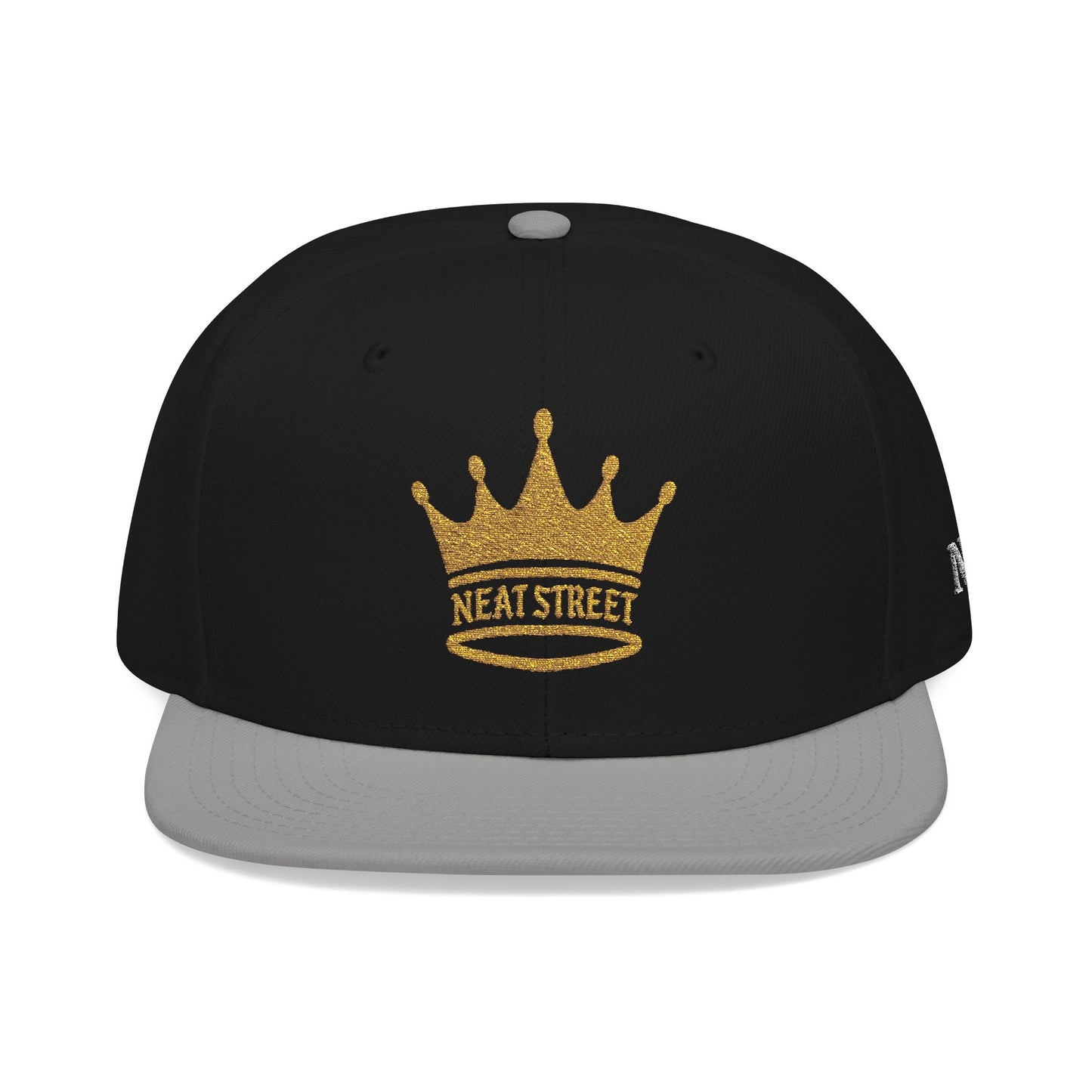 Neat Street Crown Snapback Hat - Embroidered Casual Cap for Streetwear Enthusiasts