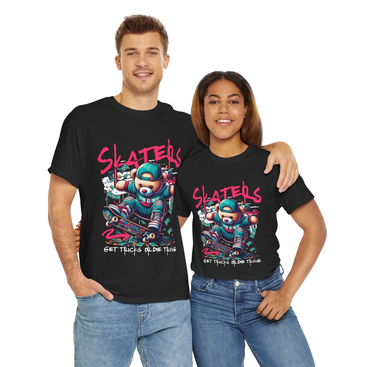 Skater Bear T-Shirt Cool Graphic Tee