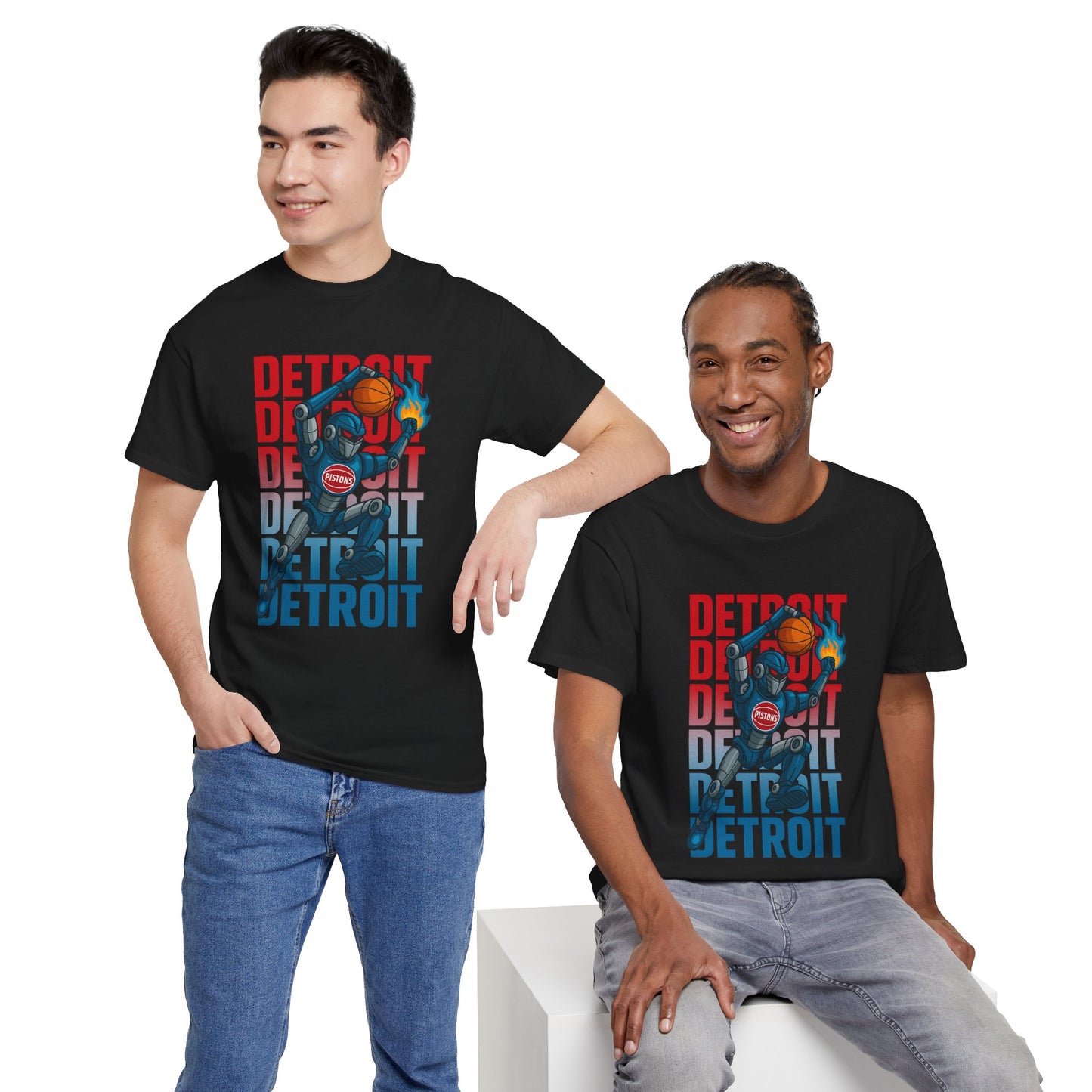 Detroit Basketball Neat Street Graphic Tee