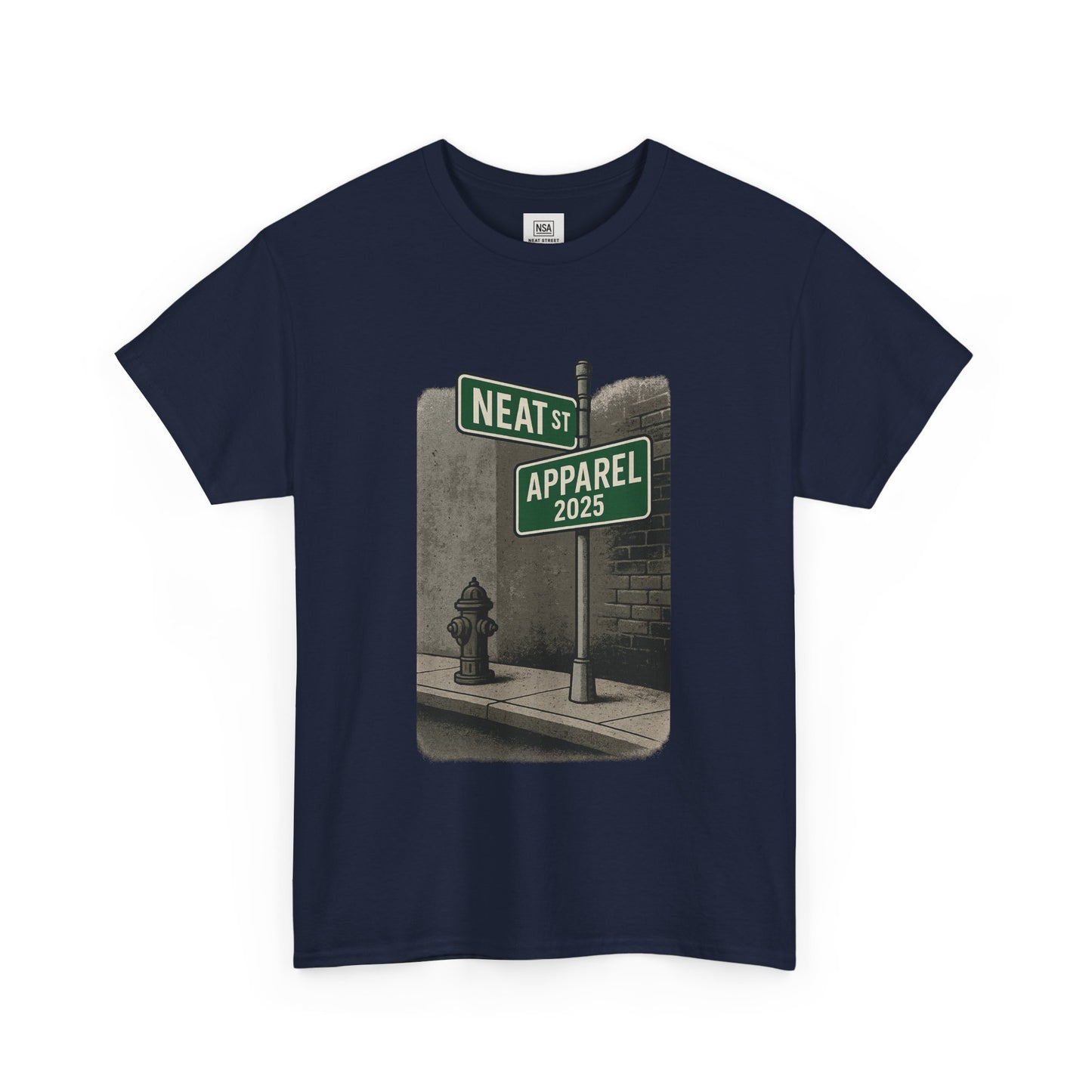 Vintage Neat Street Unisex Heavy Cotton Tee