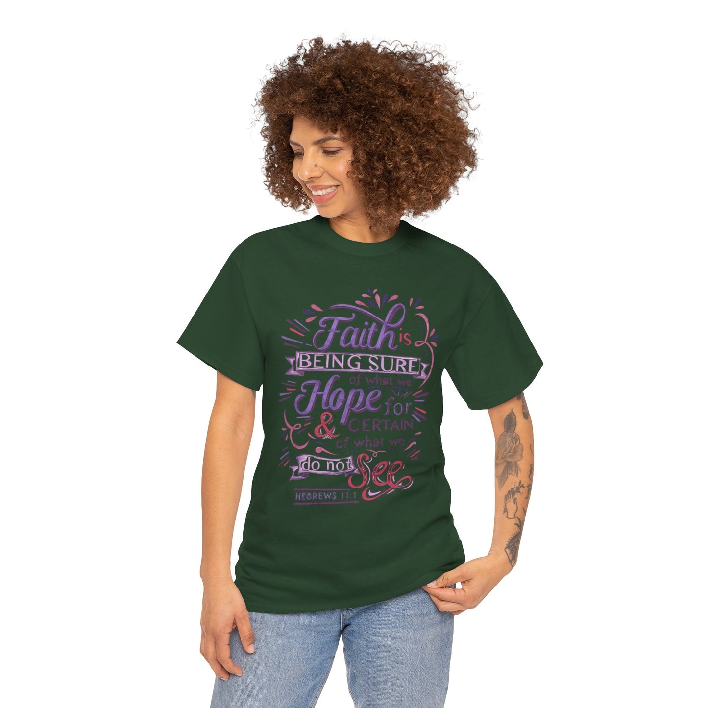Inspirational Faith & Hope Unisex Cotton T-shirt