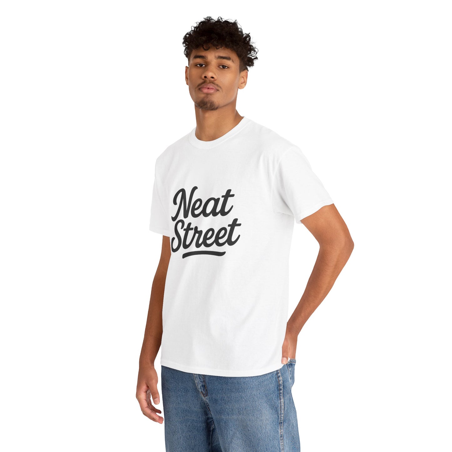 'Neat Street' Basic Tee (Black letters)