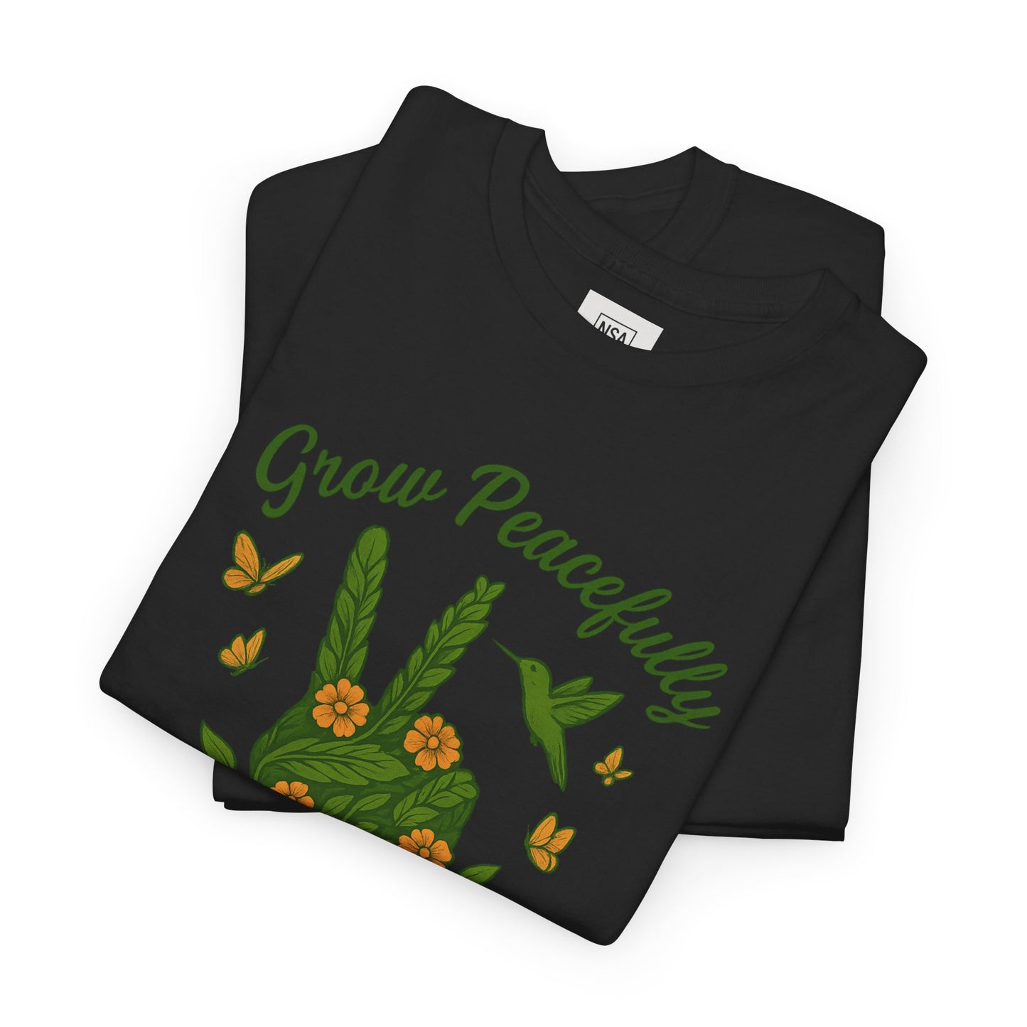 Grow Peacefully Unisex Heavy Cotton Tee
