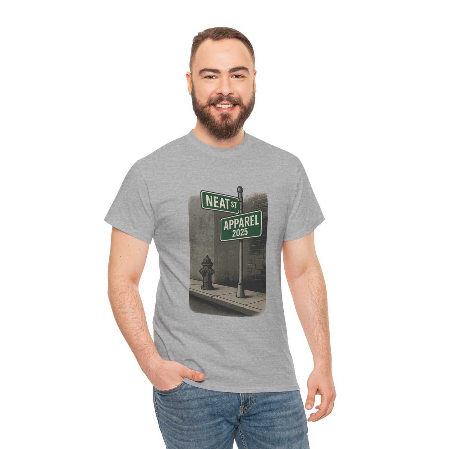 Vintage Neat Street Unisex Heavy Cotton Tee
