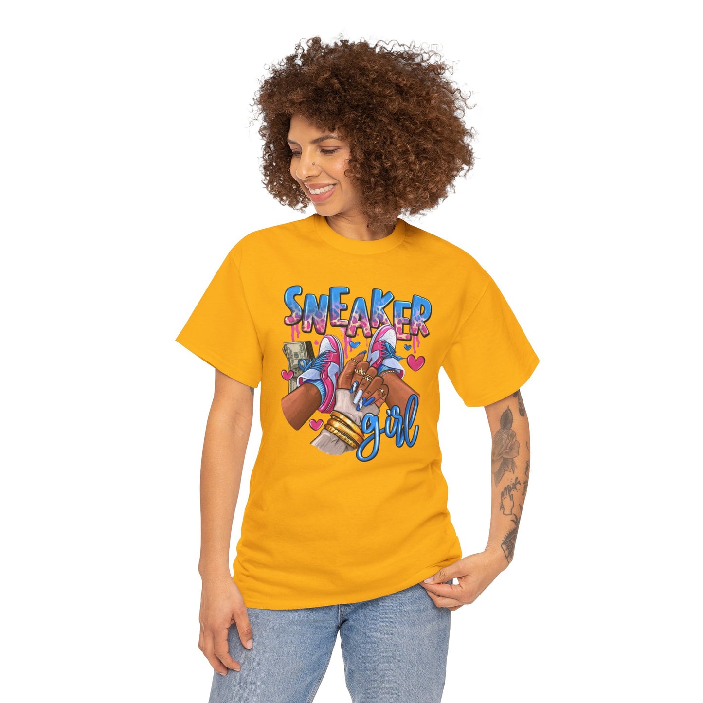 Sneaker Girl Unisex Heavy Cotton Tee