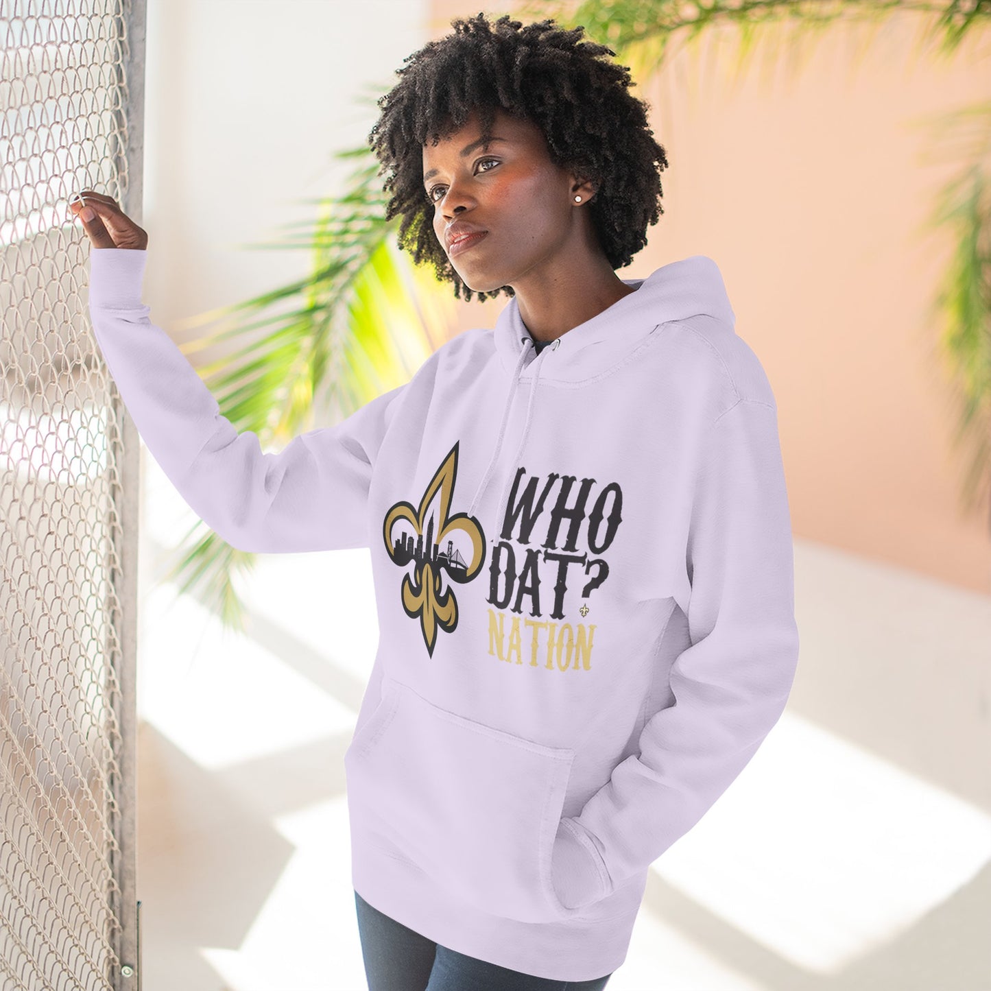 Who Dat Nation Fleur-de-lis Hoodie – New Orleans Football Fan Pullover