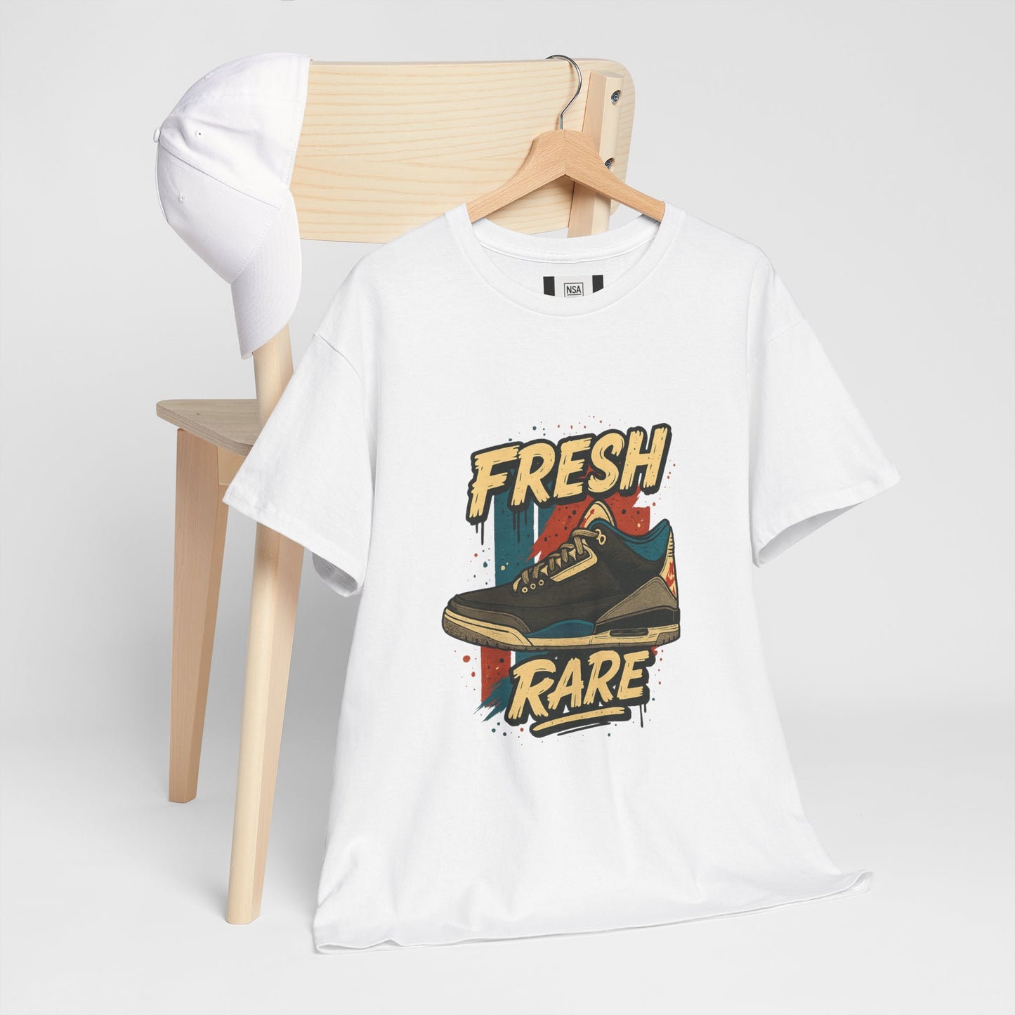 Streetwear Graphic Tee - 'Fresh-Rare' Unisex Heavy Cotton T-Shirt for Rare Air Jordan 3 release