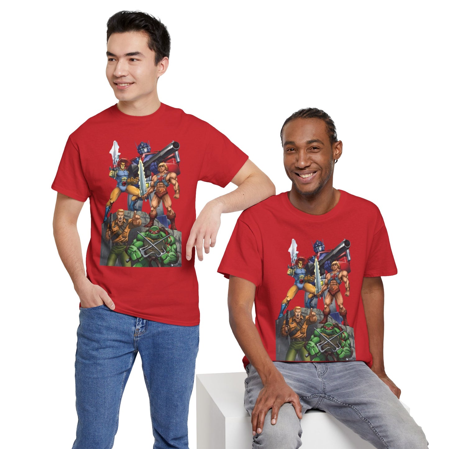Retro 80s Action Heroes Unisex Tee
