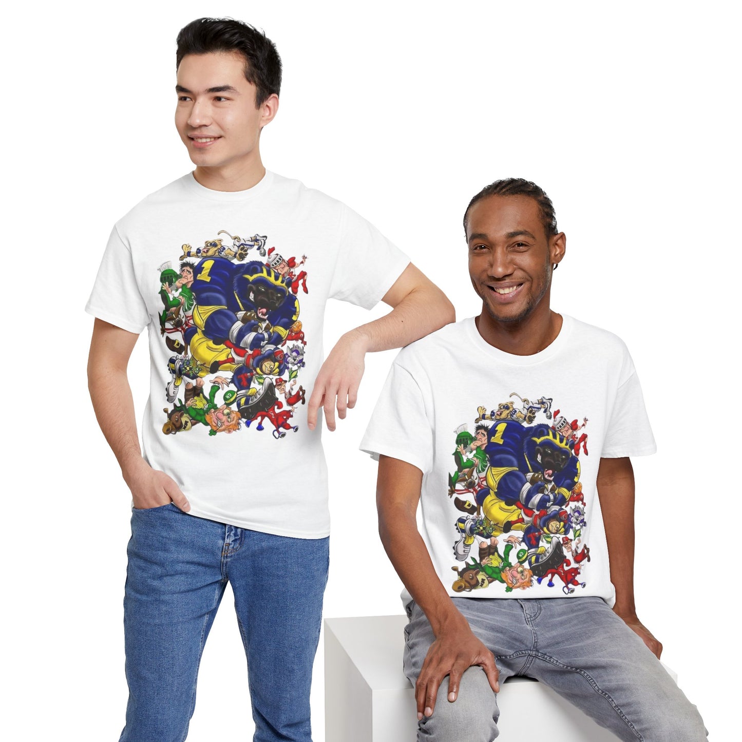 Wolverines Unisex Heavy Cotton Tee