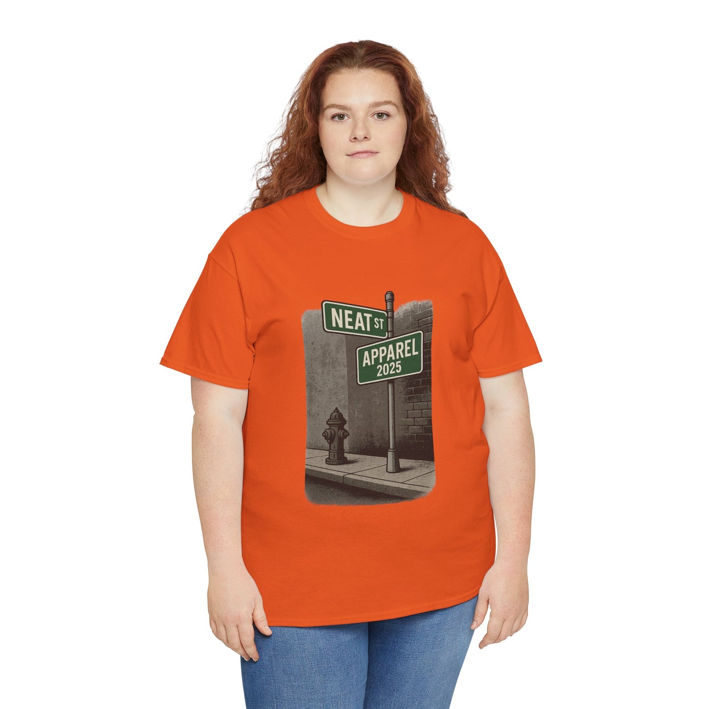 Vintage Neat Street Unisex Heavy Cotton Tee