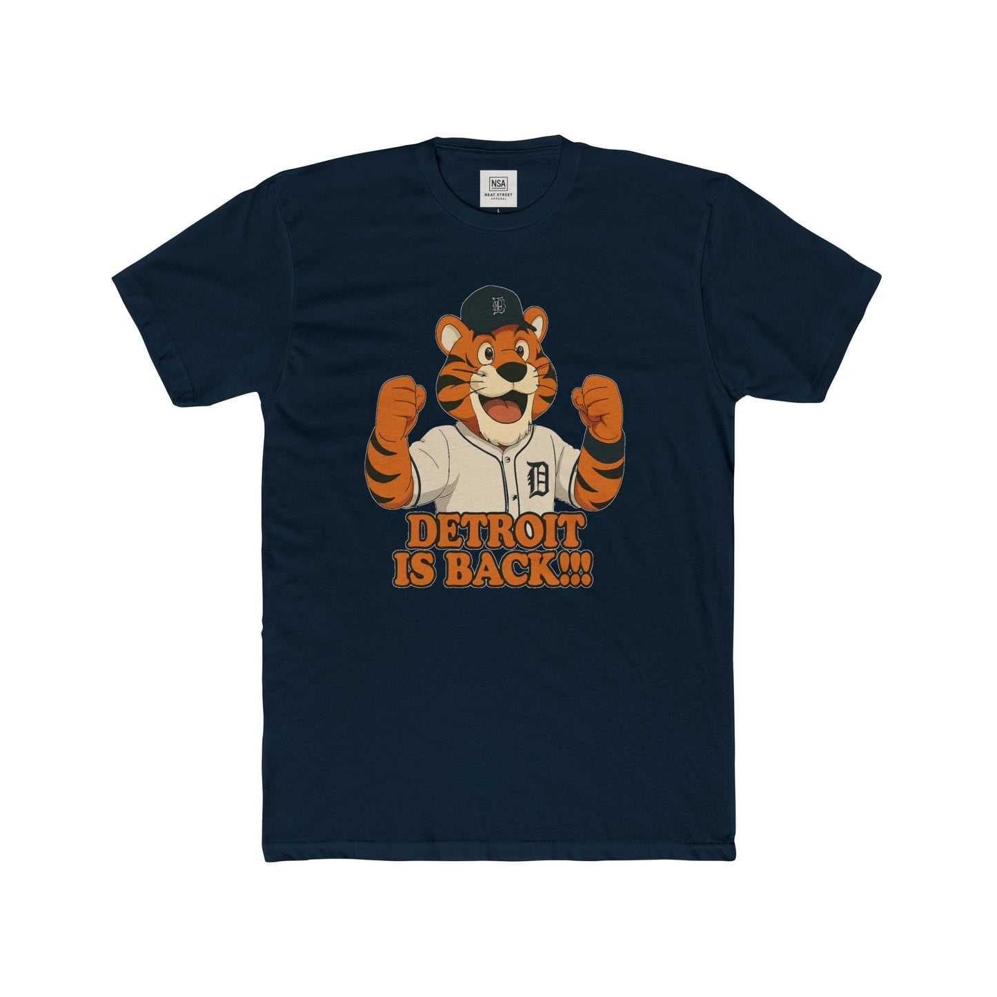 Detroit Is Back!!! Unisex Cotton Crew Tee - Perfect for Sports Fans