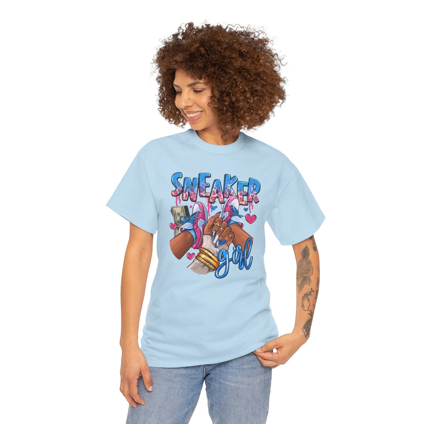 Sneaker Girl Unisex Heavy Cotton Tee