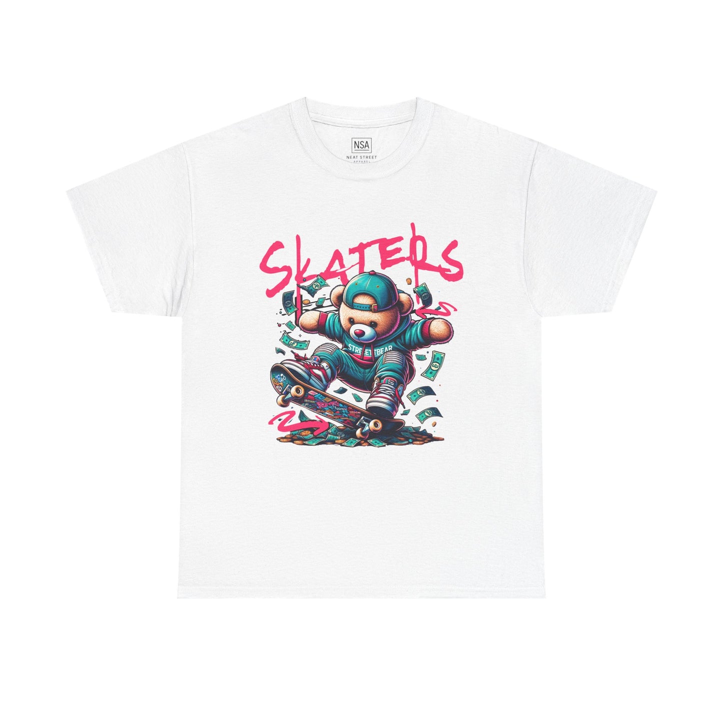 Skater Bear T-Shirt Cool Graphic Tee