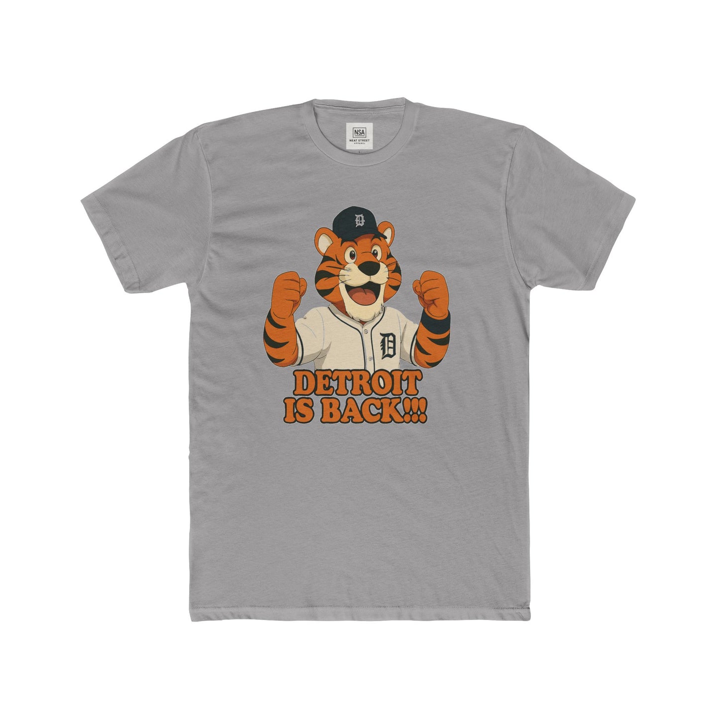 Detroit Is Back!!! Unisex Cotton Crew Tee - Perfect for Sports Fans