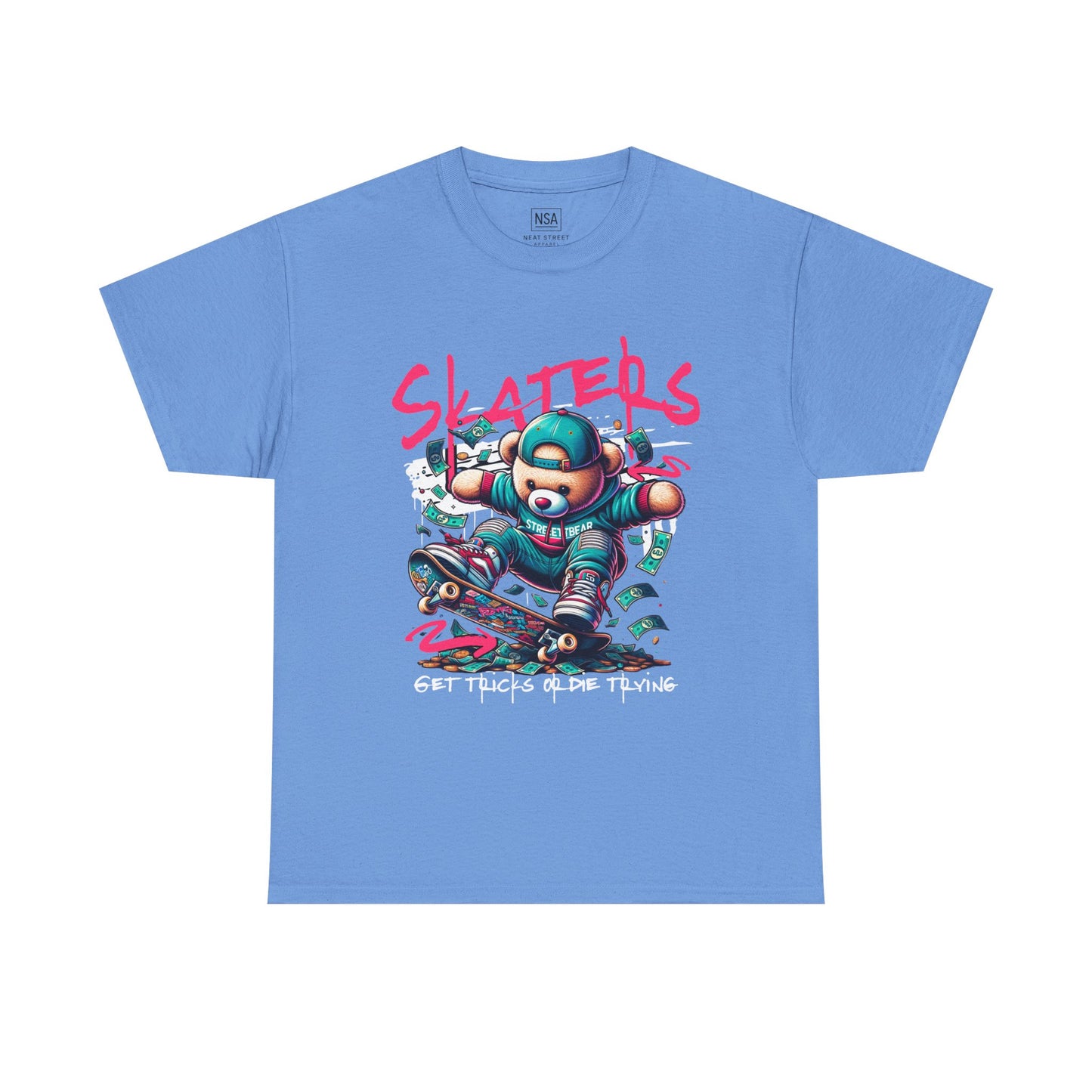 Skater Bear T-Shirt Cool Graphic Tee