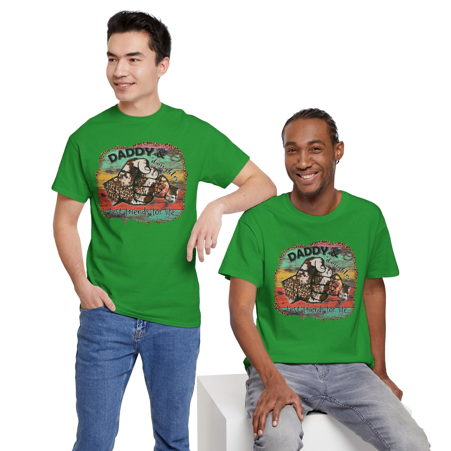 Rasta Retro Graphic Tee for Dads | Unisex Heavy Cotton T-Shirt