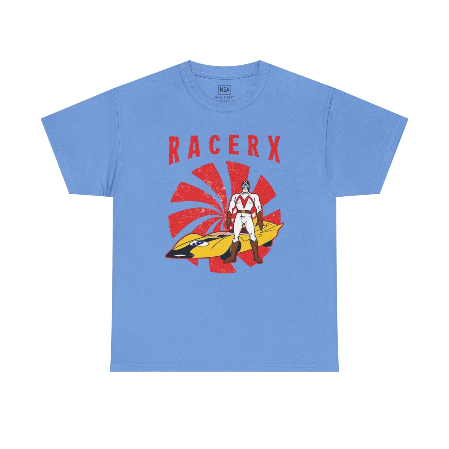 Retro Racerx Unisex Heavy Cotton Tee - Vintage Style Shirt