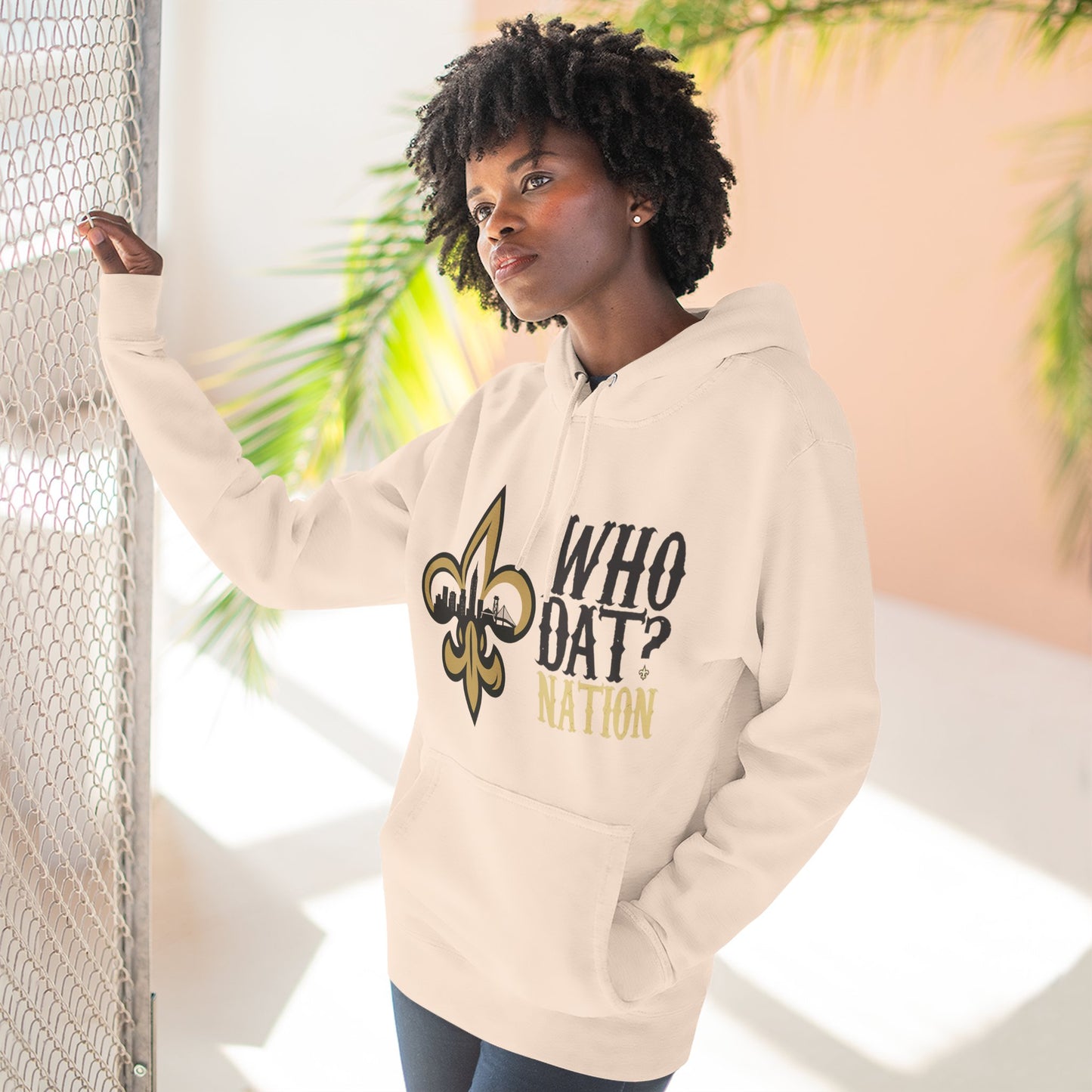 Who Dat Nation Fleur-de-lis Hoodie – New Orleans Football Fan Pullover