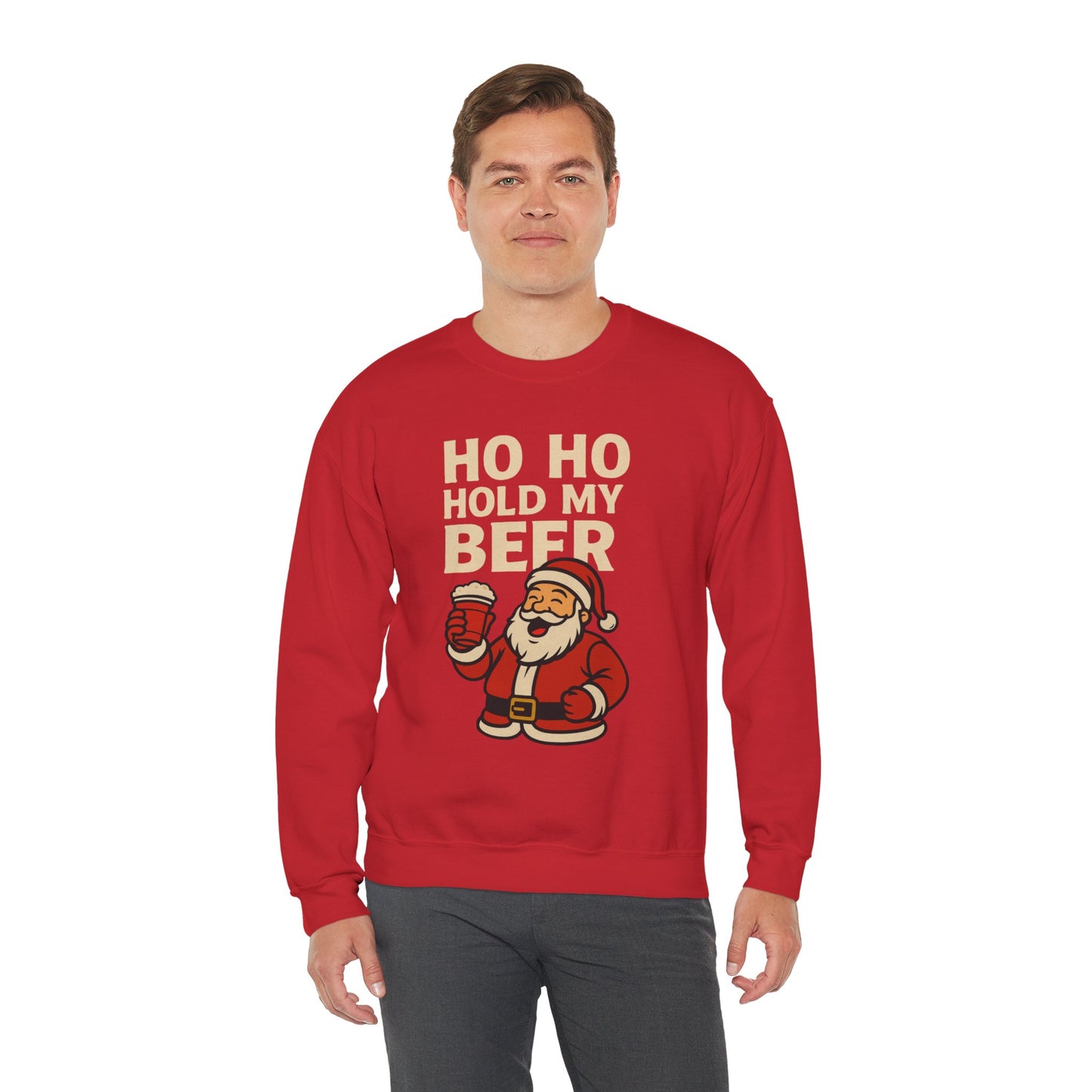 Festive Santa Sweatshirt | Holiday Apparel, Christmas Gift, Cozy Winter Wear, Funny Sweatshirt, Unisex Crewneck