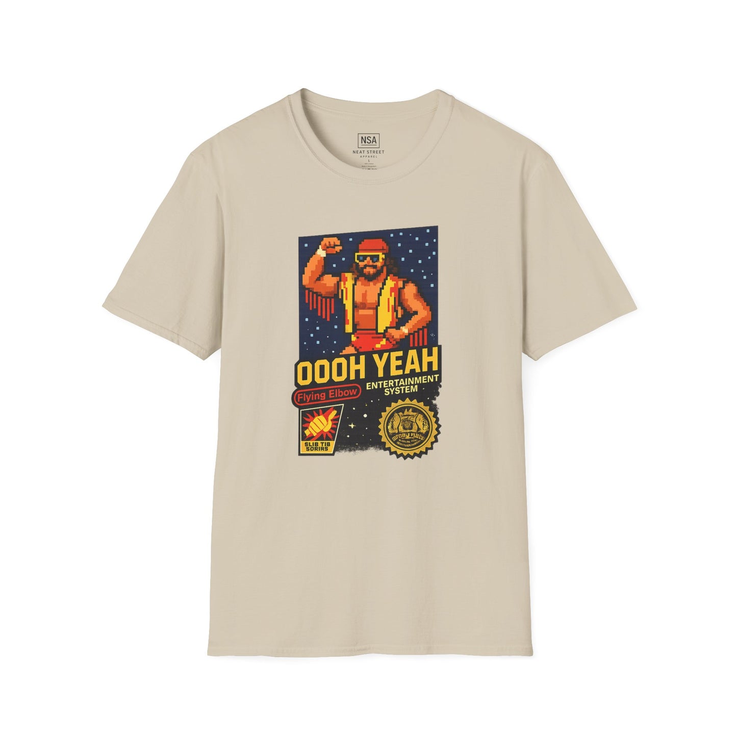Retro Macho Man Pixel T-Shirt