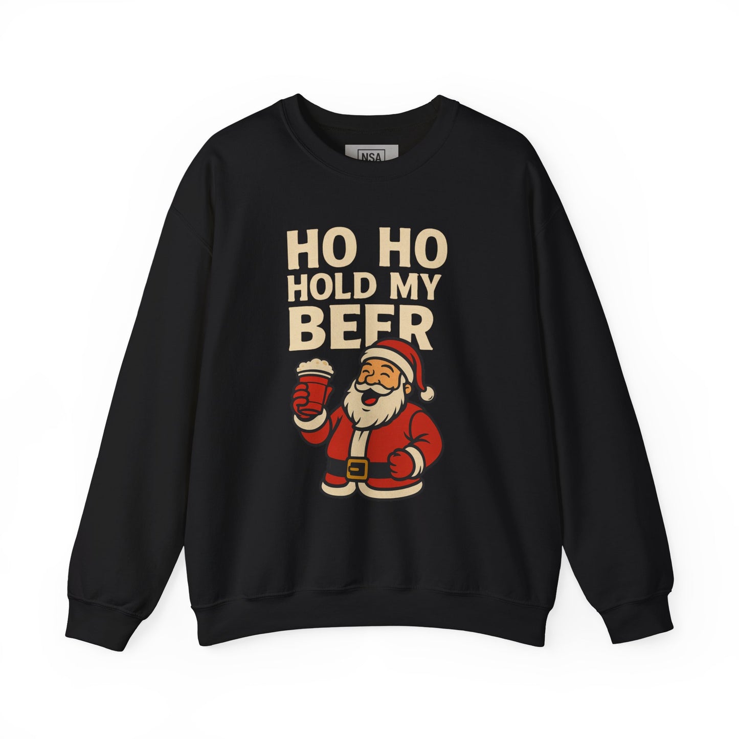 Festive Santa Sweatshirt | Holiday Apparel, Christmas Gift, Cozy Winter Wear, Funny Sweatshirt, Unisex Crewneck