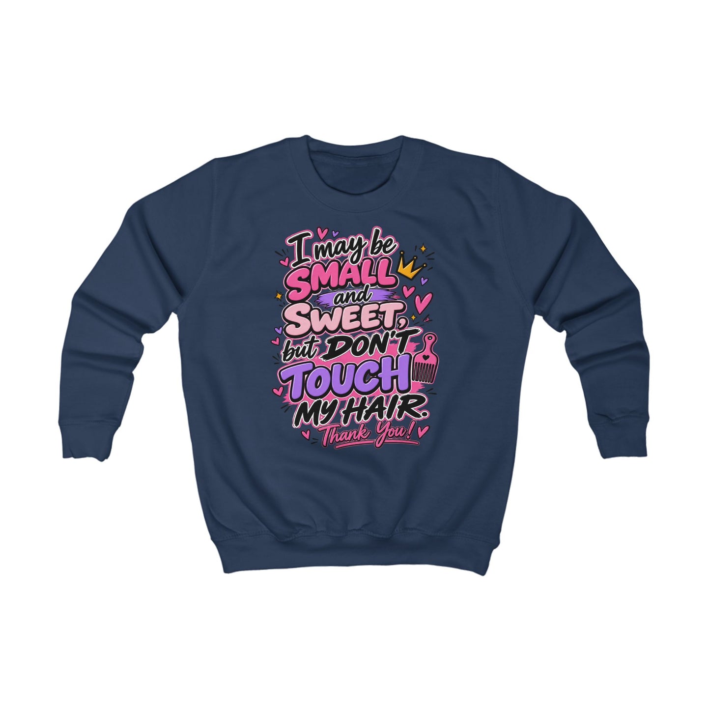 Kids “Don’t Touch My Hair” Graphic Pullover