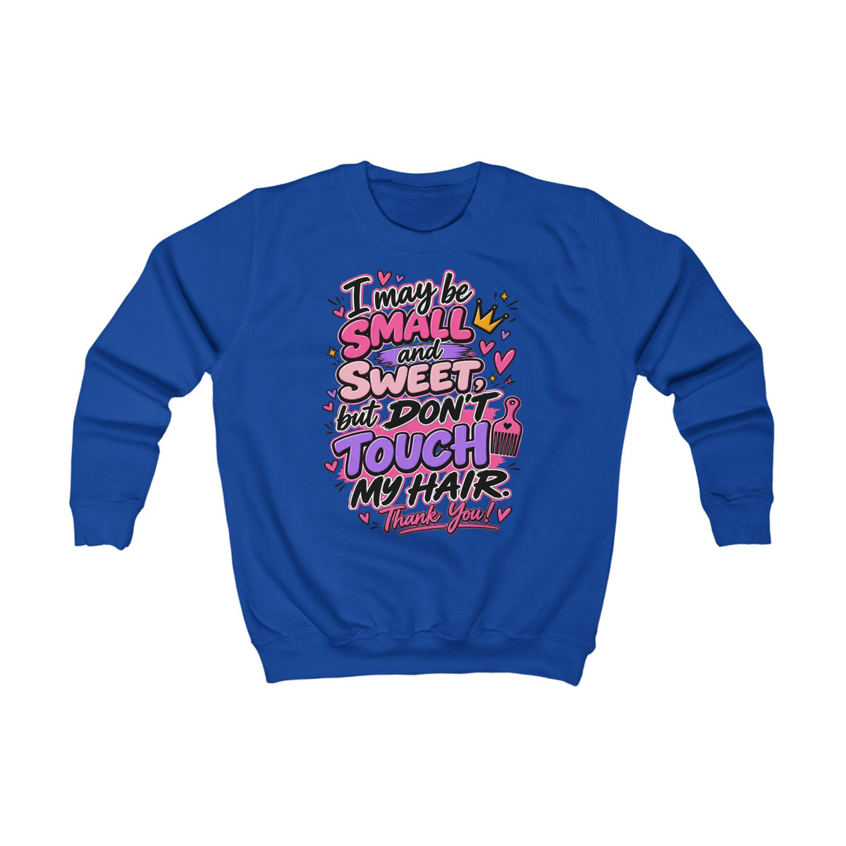 Kids “Don’t Touch My Hair” Graphic Pullover