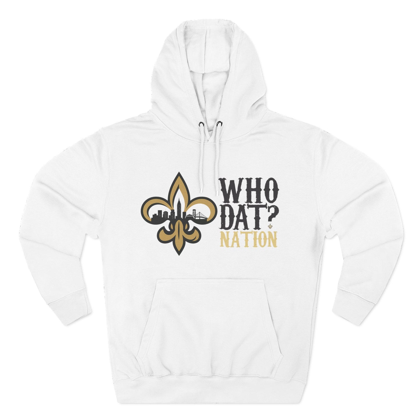 Who Dat Nation Fleur-de-lis Hoodie – New Orleans Football Fan Pullover