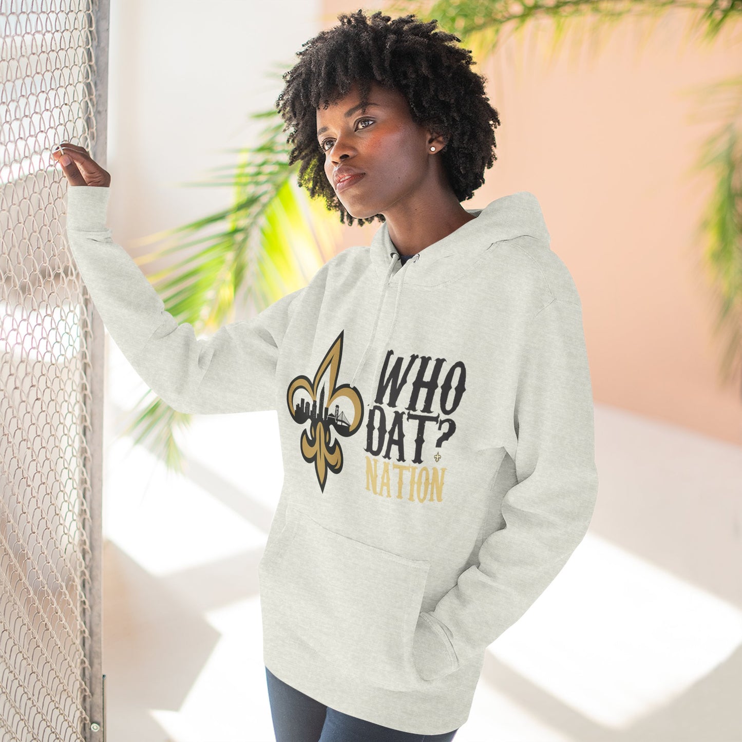 Who Dat Nation Fleur-de-lis Hoodie – New Orleans Football Fan Pullover