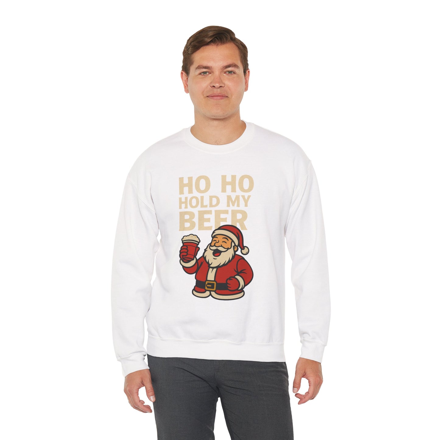 Festive Santa Sweatshirt | Holiday Apparel, Christmas Gift, Cozy Winter Wear, Funny Sweatshirt, Unisex Crewneck