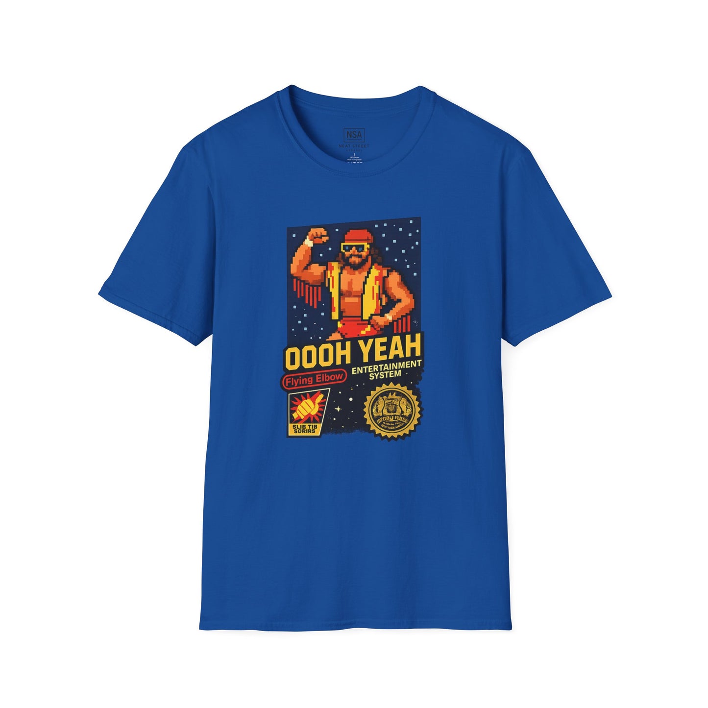 Retro Macho Man Pixel T-Shirt