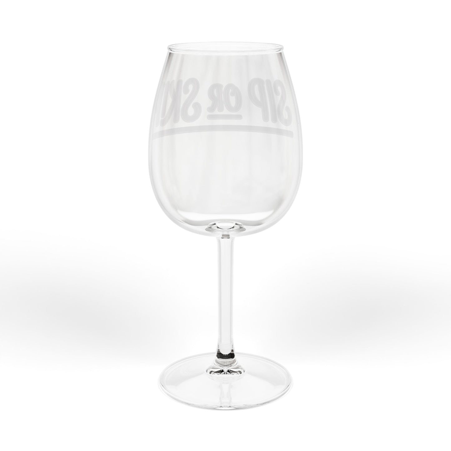 Sis Be FaReal "Sip or Skip" 12oz Stemmed Wine Glass