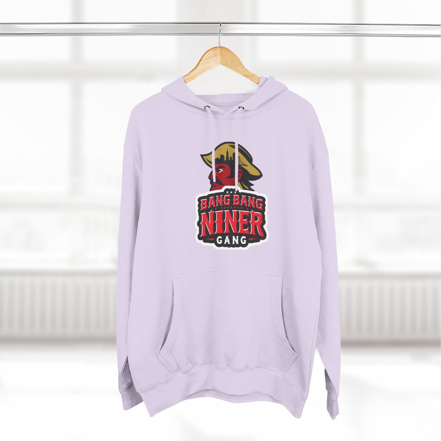 Niner Gang Logo Hoodie — 'Bang Bang Niner' Fleece Pullover