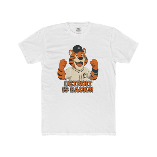 Detroit Is Back!!! Unisex Cotton Crew Tee - Perfect for Sports Fans
