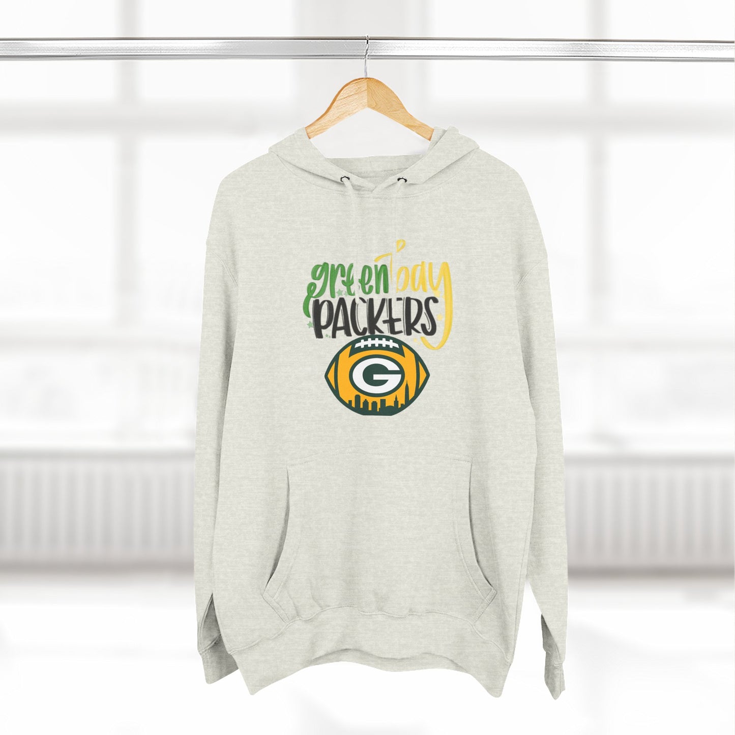 Green Bay Packers Logo Hoodie — Fleece Pullover for Fans