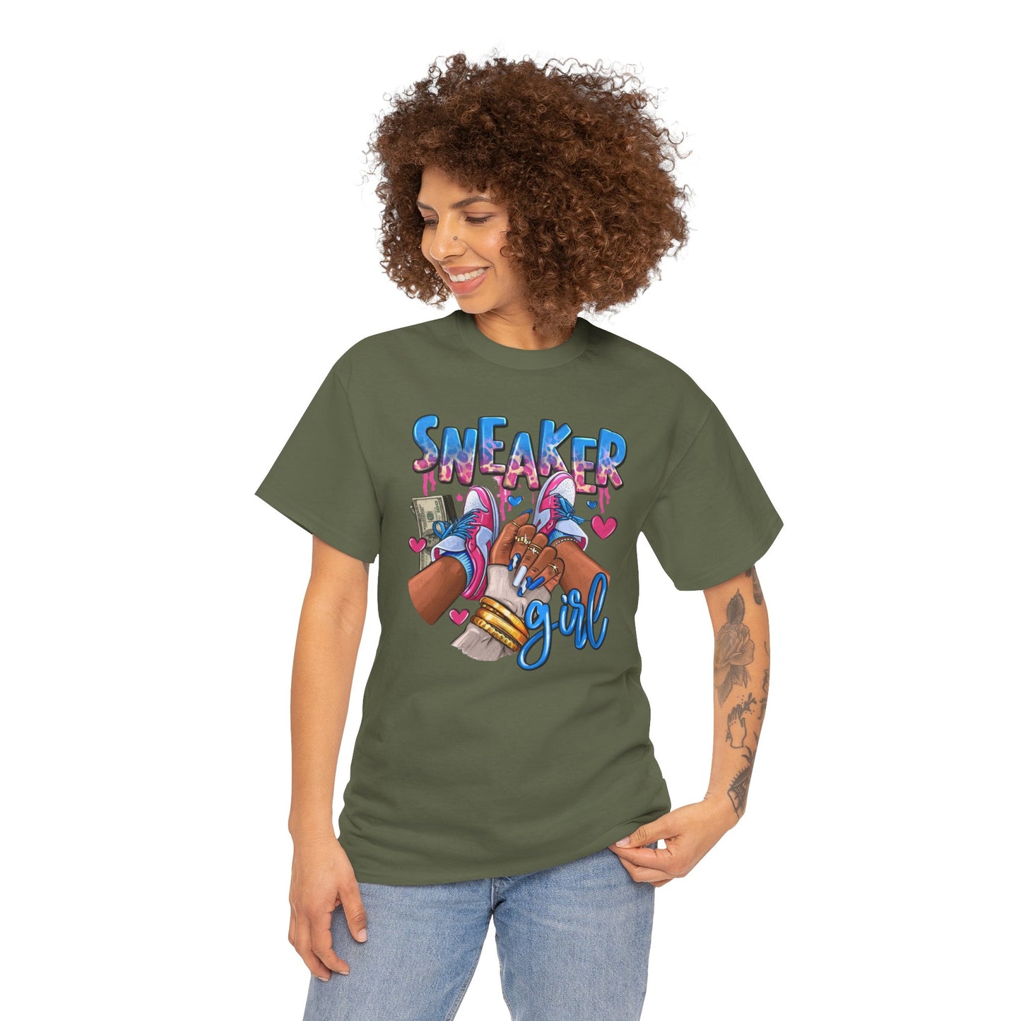 Sneaker Girl Unisex Heavy Cotton Tee