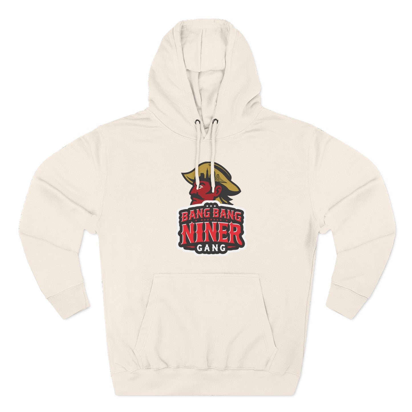 Niner Gang Logo Hoodie — 'Bang Bang Niner' Fleece Pullover