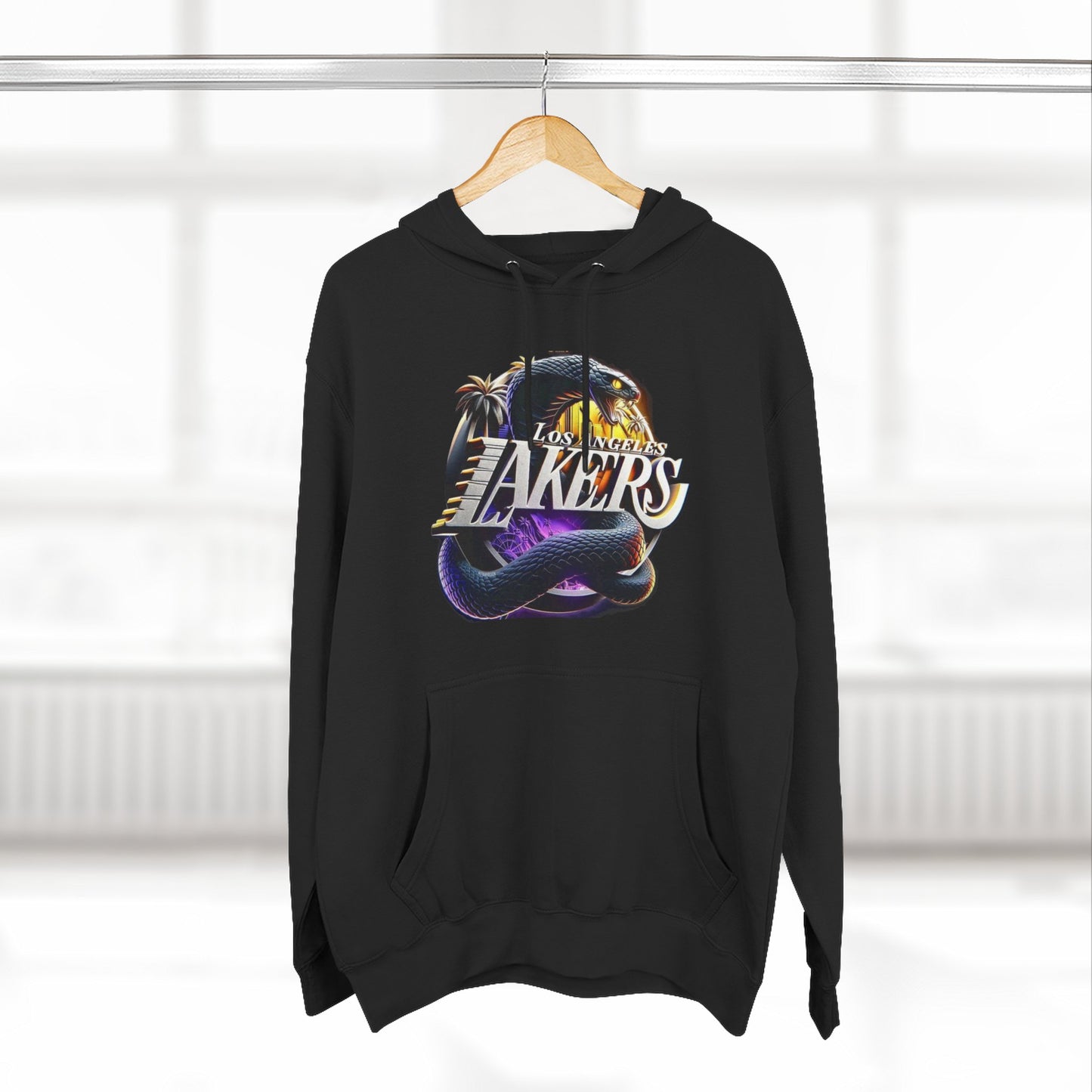 Hoodie — Retro Los Angeles Lakers Palm Logo Pullover