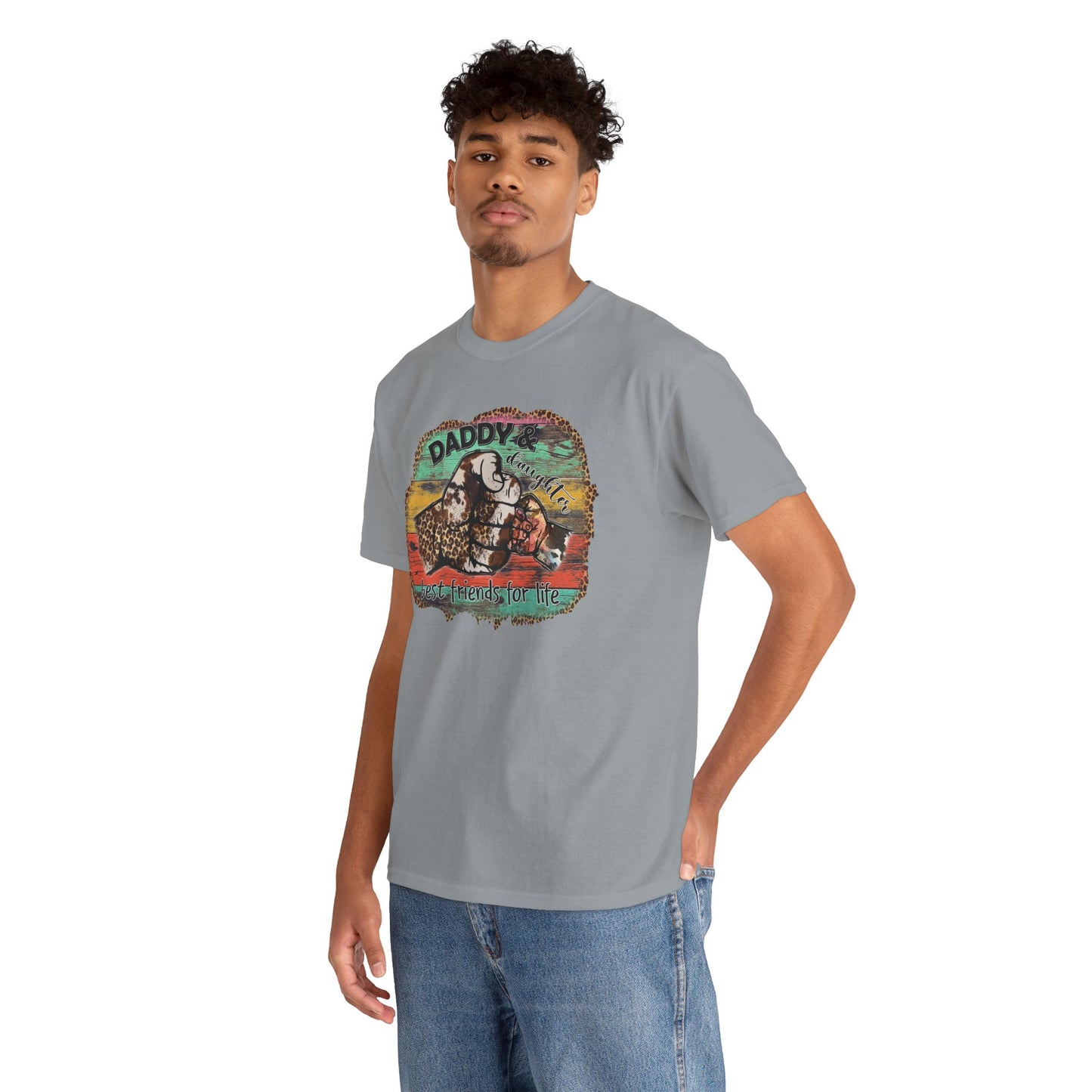 Rasta Retro Graphic Tee for Dads | Unisex Heavy Cotton T-Shirt